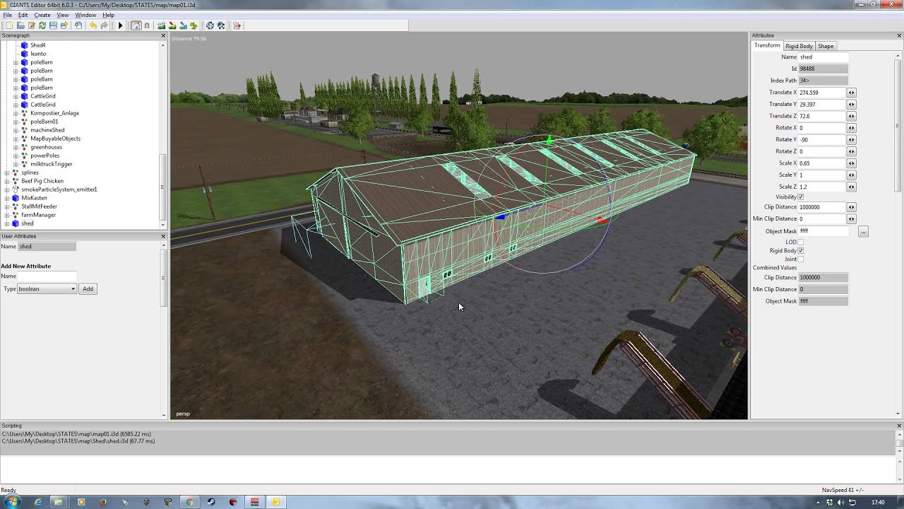 Exporting & importing objects with Giants Editor