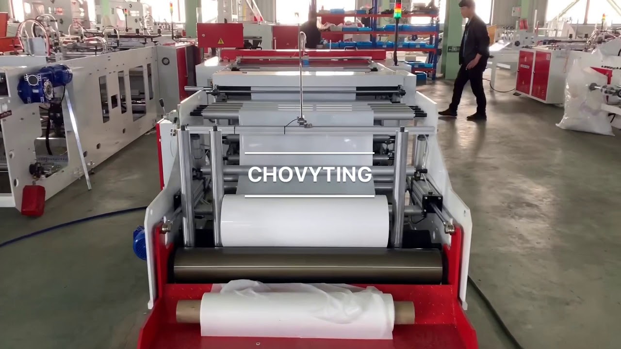 CW-1200FB heavy duty bottom sealing bag making machine with flying knife system