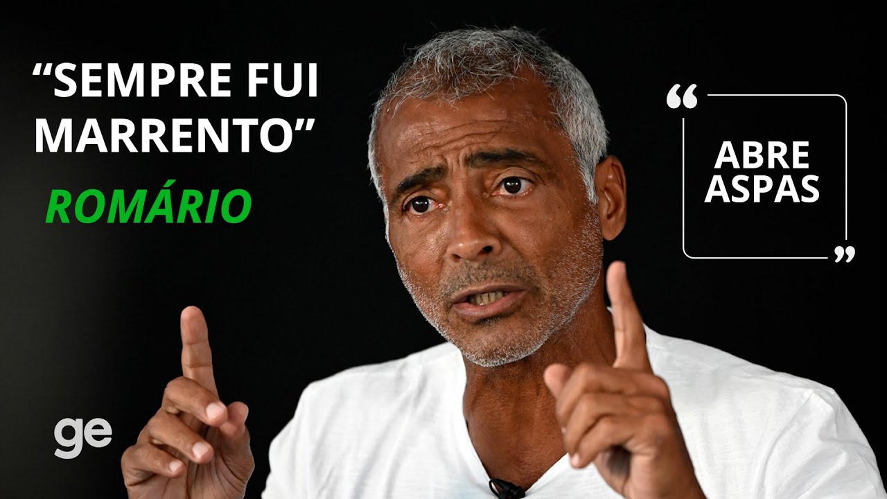 ROMÁRIO FALA DE BRIGAS, CRITICA SELEÇÃO E REFLETE SOBRE IDADE | ABRE ASPAS | ge.globo