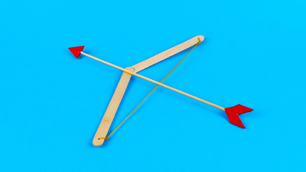 C&oacute;mo hacer un arco y una flecha con palitos de helado