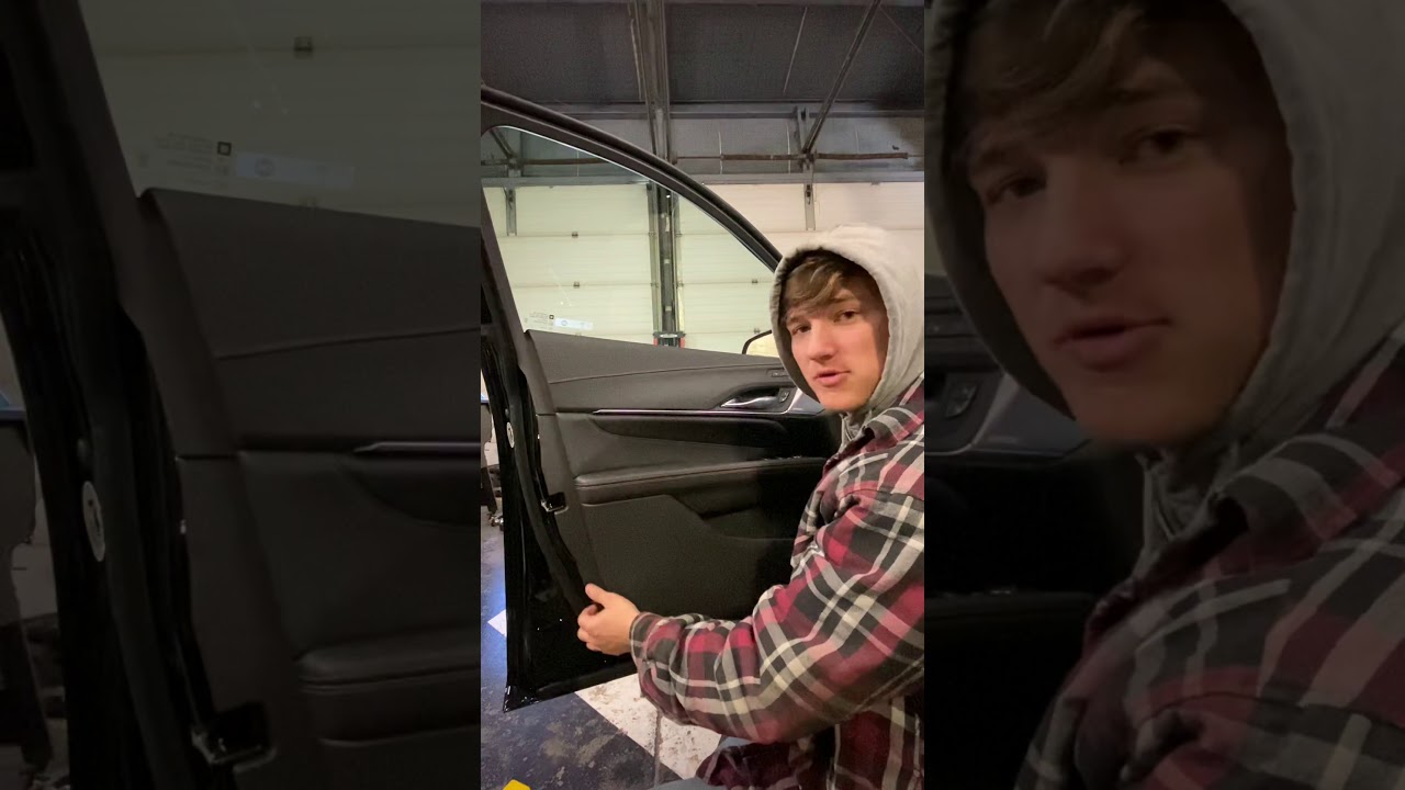 Brand new 2021 Cadillac CT4-V door panel removal