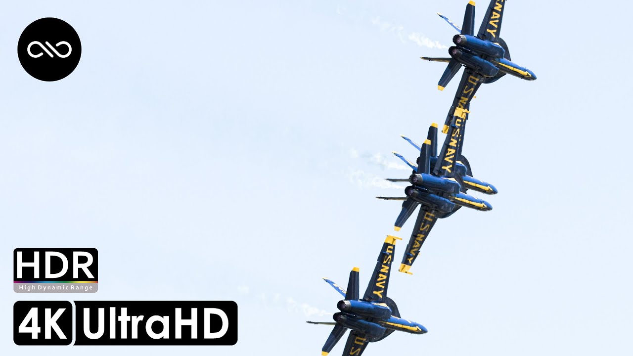 (4K UHD HDR) 2021 Thunder Over Michigan - USN Blue Angels (Saturday)