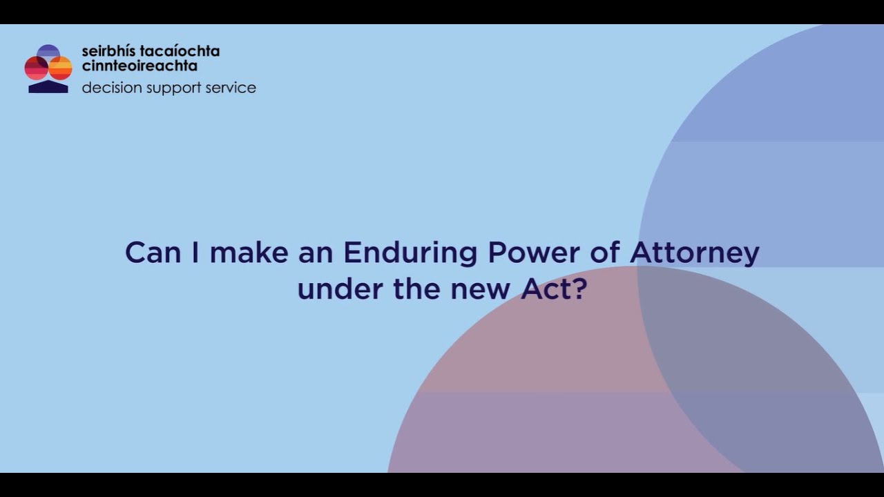 DSS Information: Enduring Power of Attorney