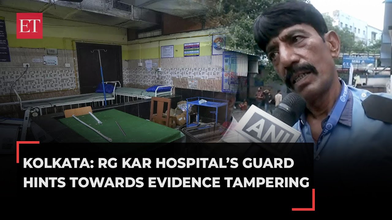 Kolkata doctor murder case: RG Kar Hospital’s guard hints towards evidence tampering