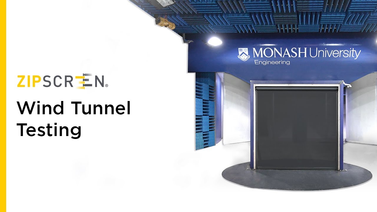 Zipscreen Wind Tunnel Testing