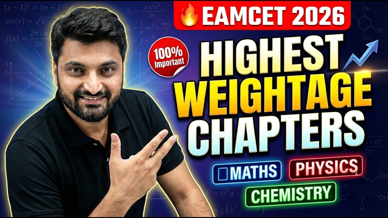 EAMCET 2026 Highest Weightage Chapters | Score 100+ Guaranteed | EAMCET/EAPCET 2026 | Spark Academy