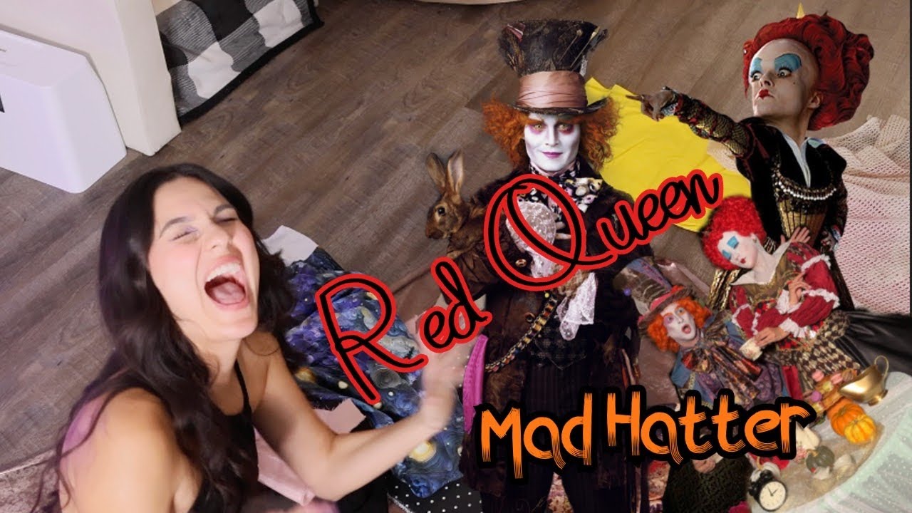 Hice mis disfraces de Halloween SOMBRERERO LOCO y REINA ROJA ♣️♦️