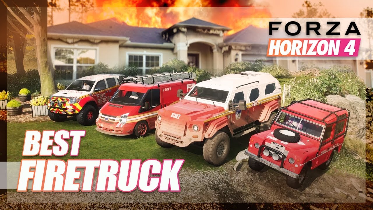 Forza Horizon 4 - Best Firetruck Challenge! (Fire & Rescue)