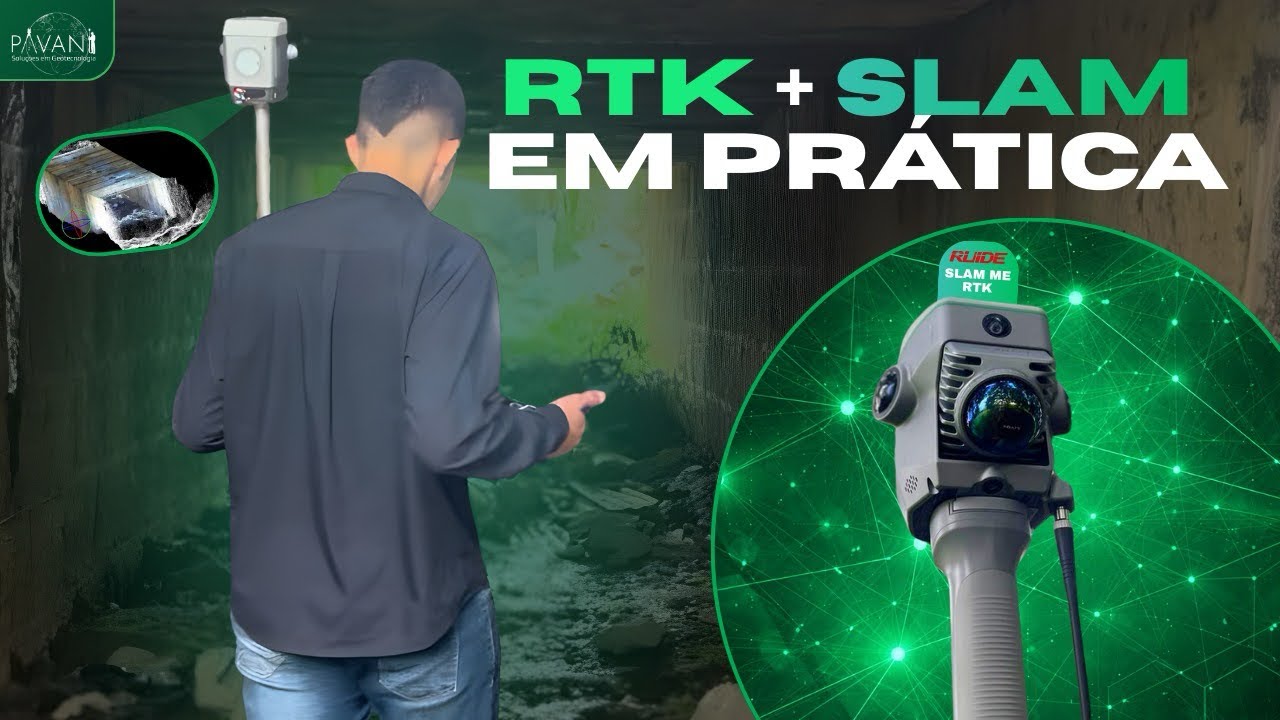 RTK + SLAM EM PRATICA! - Demonstração SLAM ME RTK RUIDE