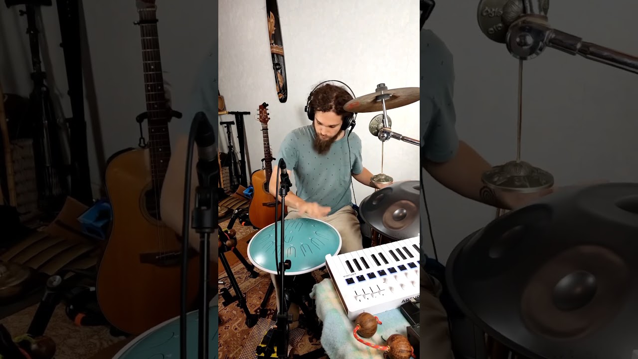 Мистическое сочетание глюкофона и хэндпана #kosmosky #глюкофон #tankdrum #newwave