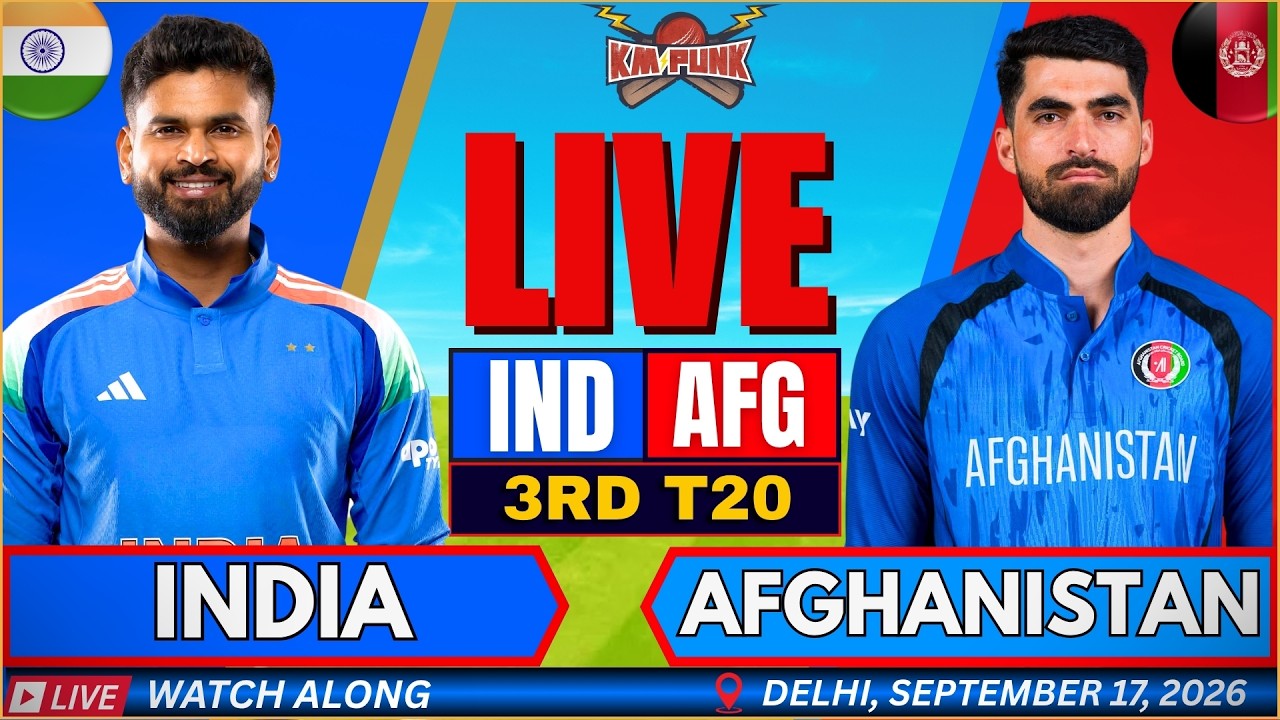 🔴Live: IND vs AFG, 3rd T20 Watchalong | Live Cricket Match Today | India vs Afghanistan live