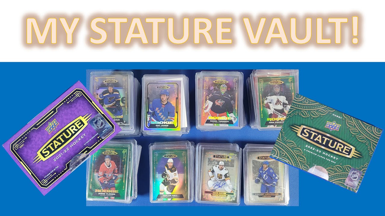 My ENTIRE Upper Deck Stature Hockey Card Collection Full of Rookie Autographs!