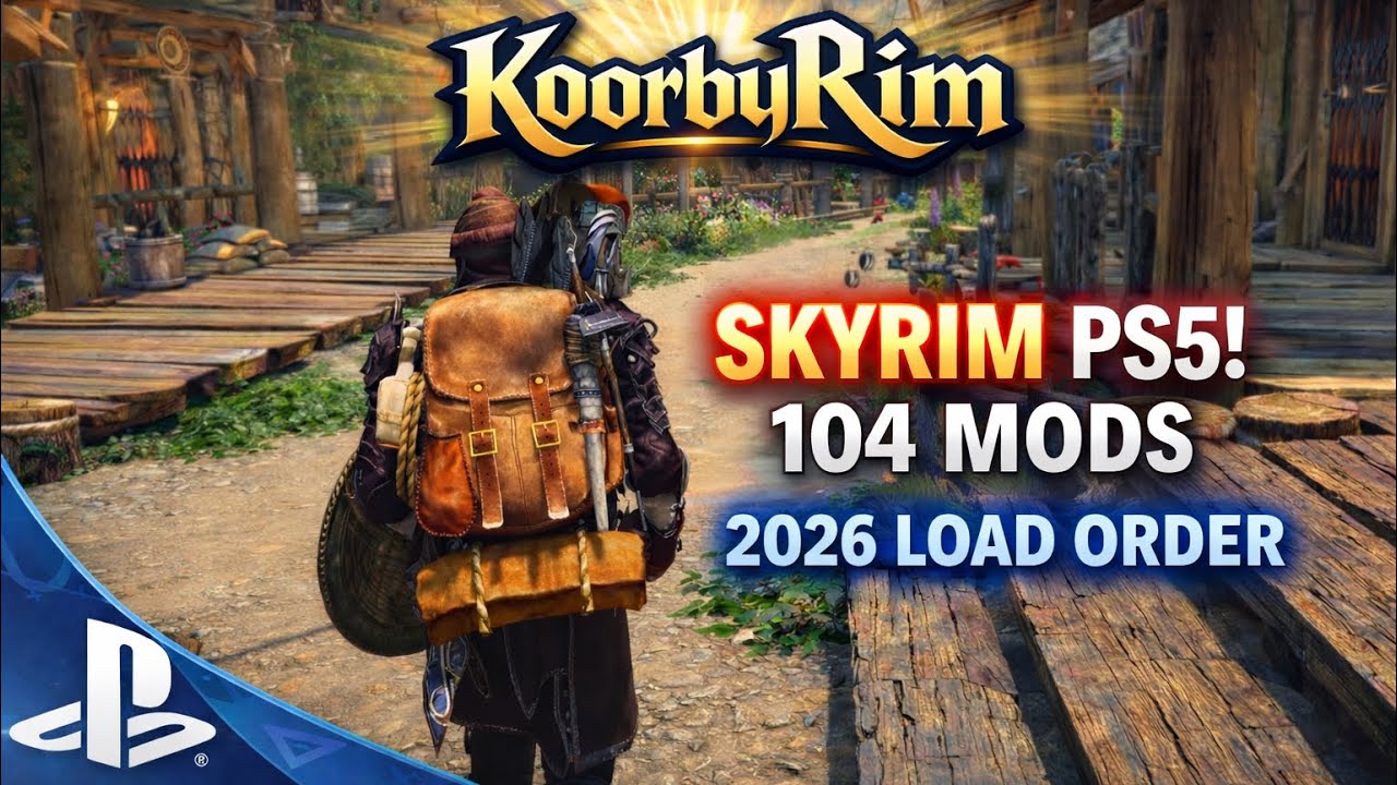 Skyrim PS5 104 Mods (2026 Load Order)