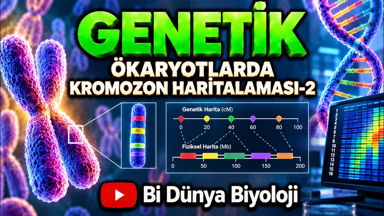 #biyoloji #genel biyoloji BÖLÜM 5: Ökaryotlarda Kromozon Haritalaması-2 #genel biyoloji