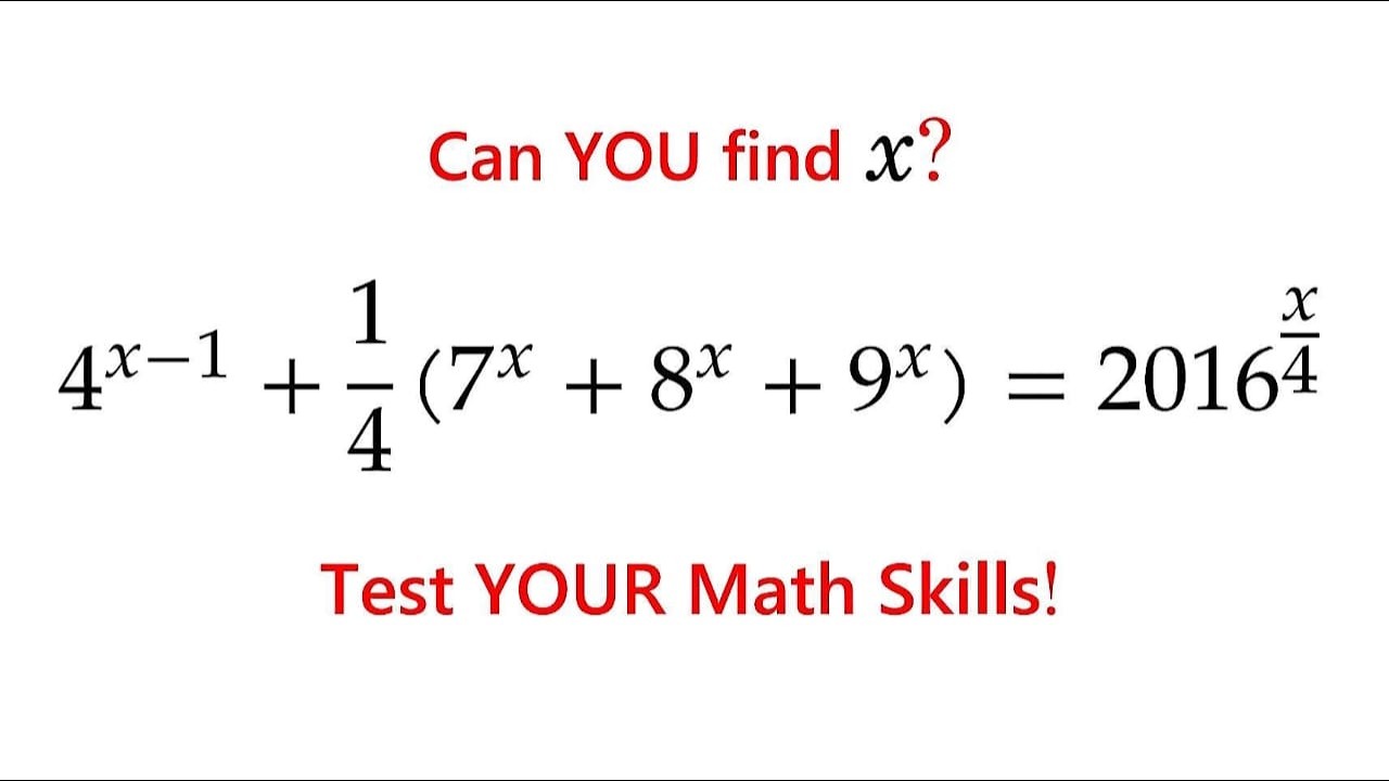 This Exponential Equation Stumped Me, Until I Tried This.