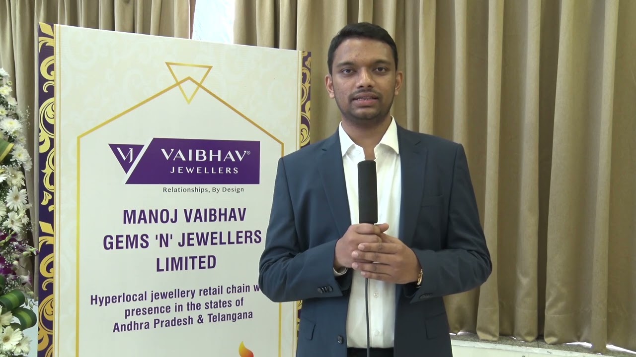 Mr. Rakhal Gontla, Manoj Vaibhav Gems 'N' Jewellers Limited shares his experience of listing on BSE