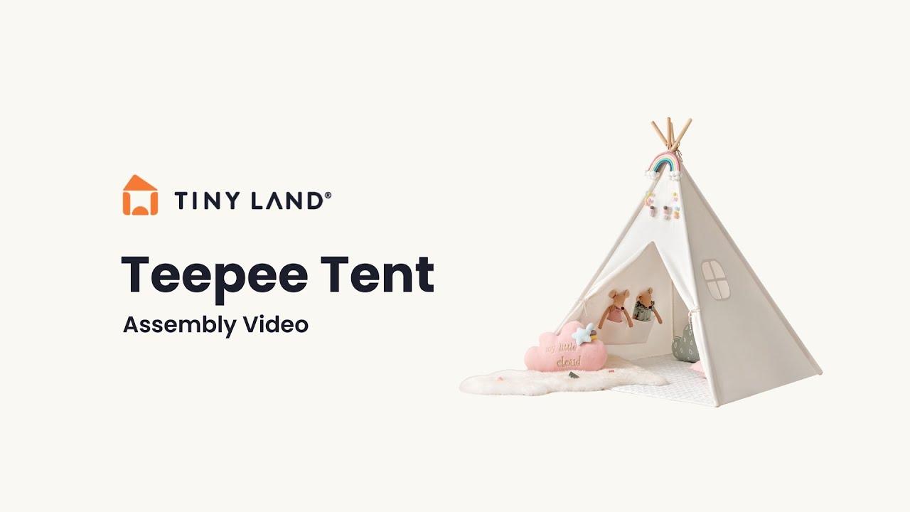Tiny Land® Teepee Tent Assembly Instruction