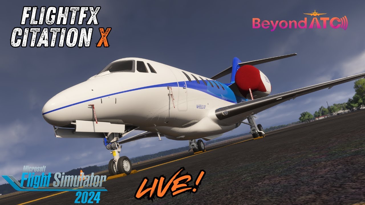 MSFS 2024 | LIVE! - FlightFX Citation X | Has BeyondATC Gotten Better? | KPDX - KLAS