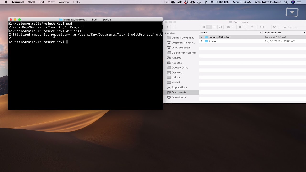 4. Initialize a repository - Learn Git