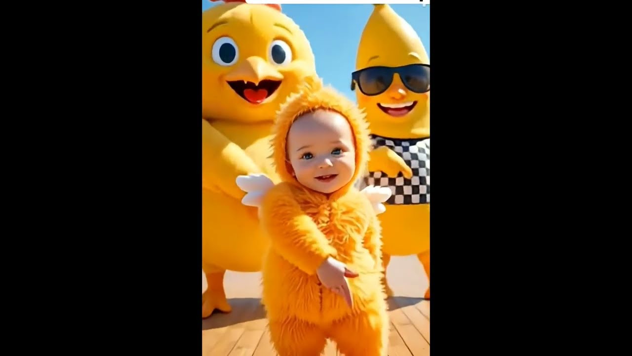 Chicken Banana Dance! Let's Dance! with Joyful Jams For Kids #chickenbanana #chickenbananadance