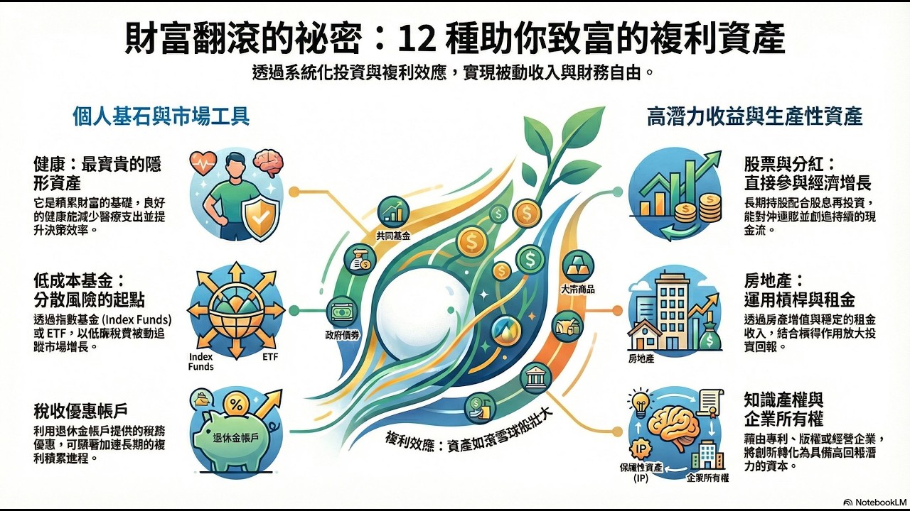 12種利用複利建立財富的資產