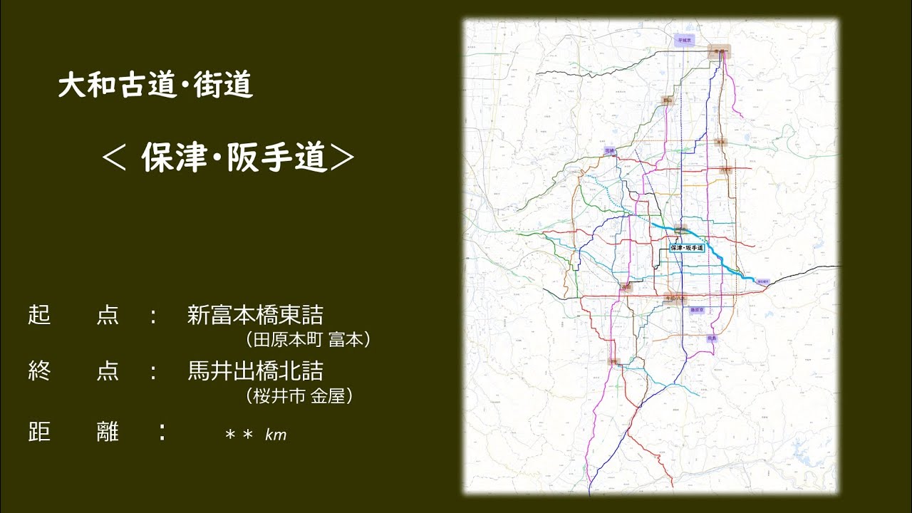 大和古道･街道 「古道 保津･阪手道」（田原本町 → 桜井市）　20251122