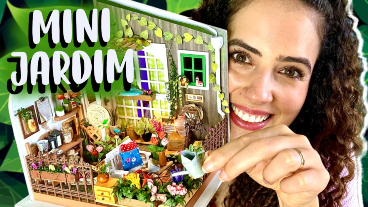 MONTEI um KIT MINIATURA de JARDIM! Paula Stephânia