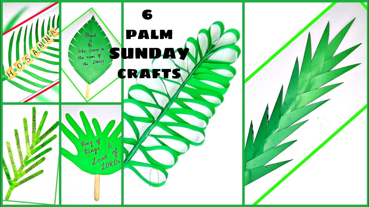 6 PALM SUNDAY CRAFTS.....#palmsunday #sundayschoolcraftactivities