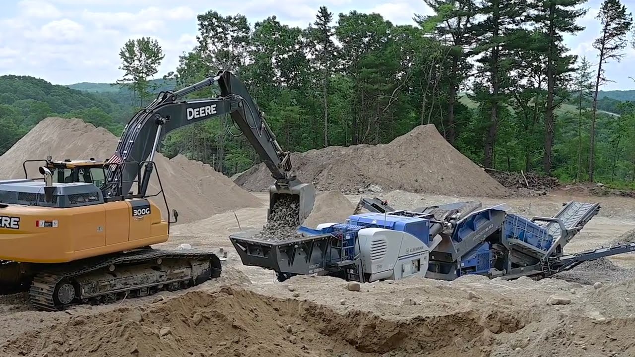 KLEEMANN MC100 JAW CRUSHER FEEDING MS15Z SCALPER
