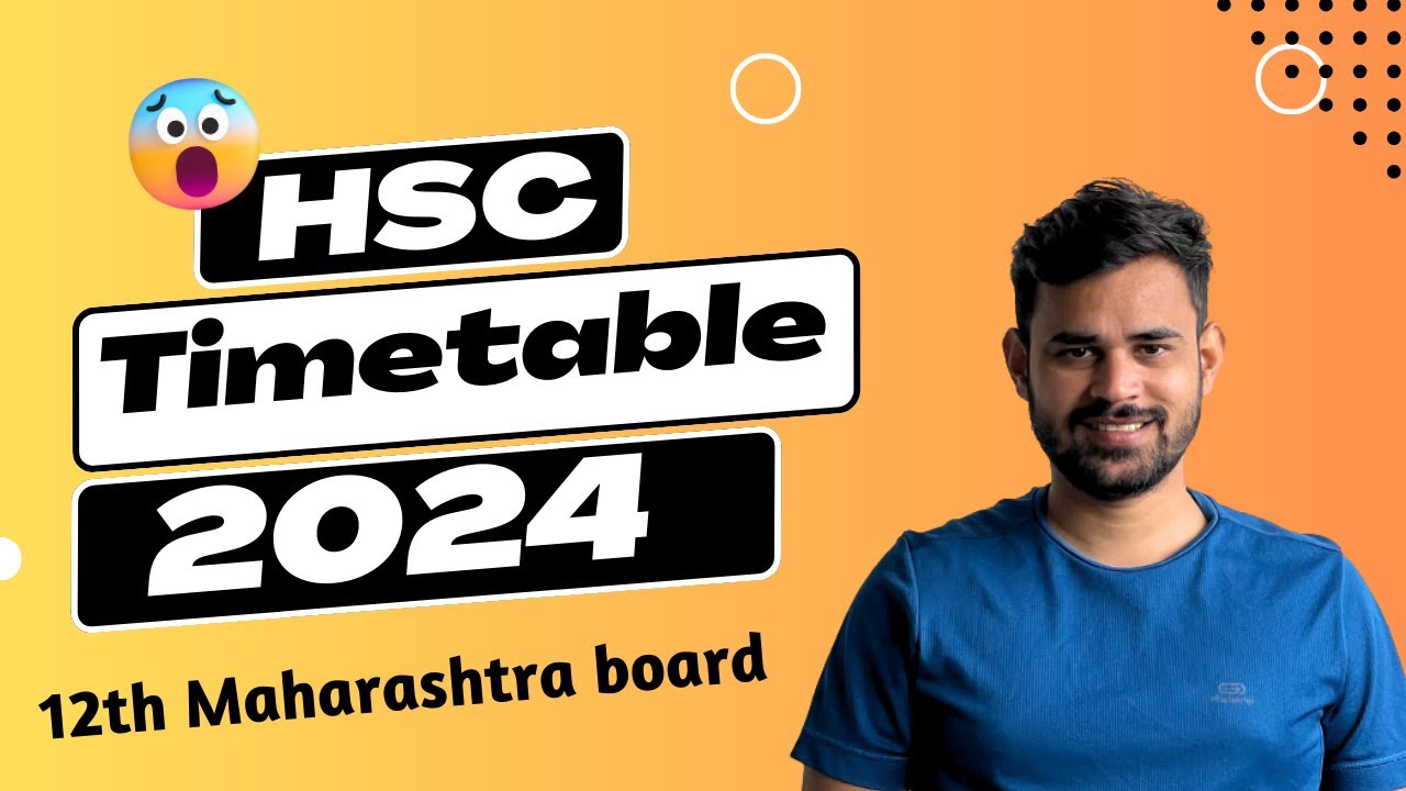 HSC timetable 2024 | 12th Maharashtra Board exam 2024 update