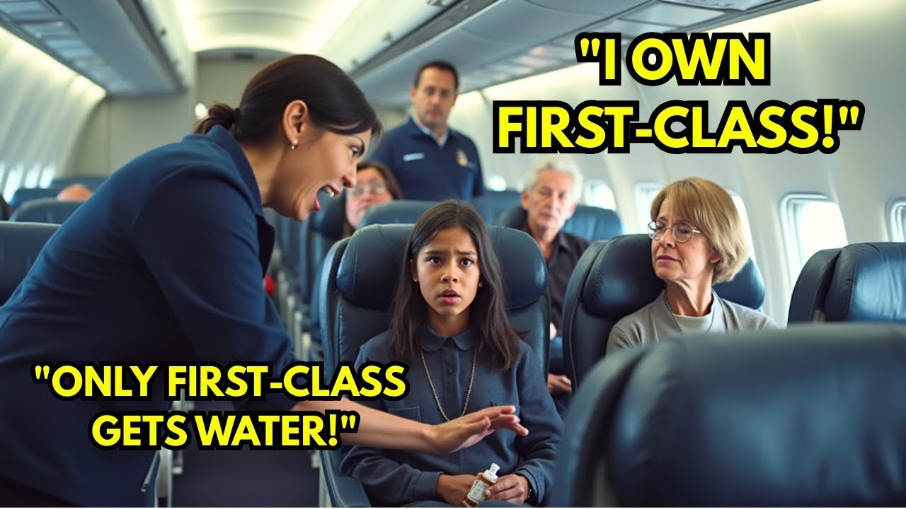 Flight Attendant Refuses to Give Black Girl Water, Not Knowing the Woman Beside Her Runs the