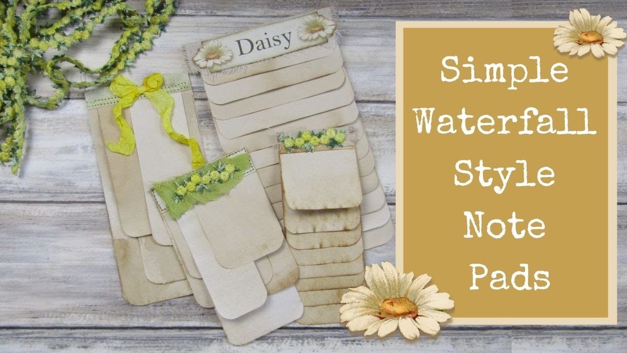 Simple Waterfall Style Note Pad