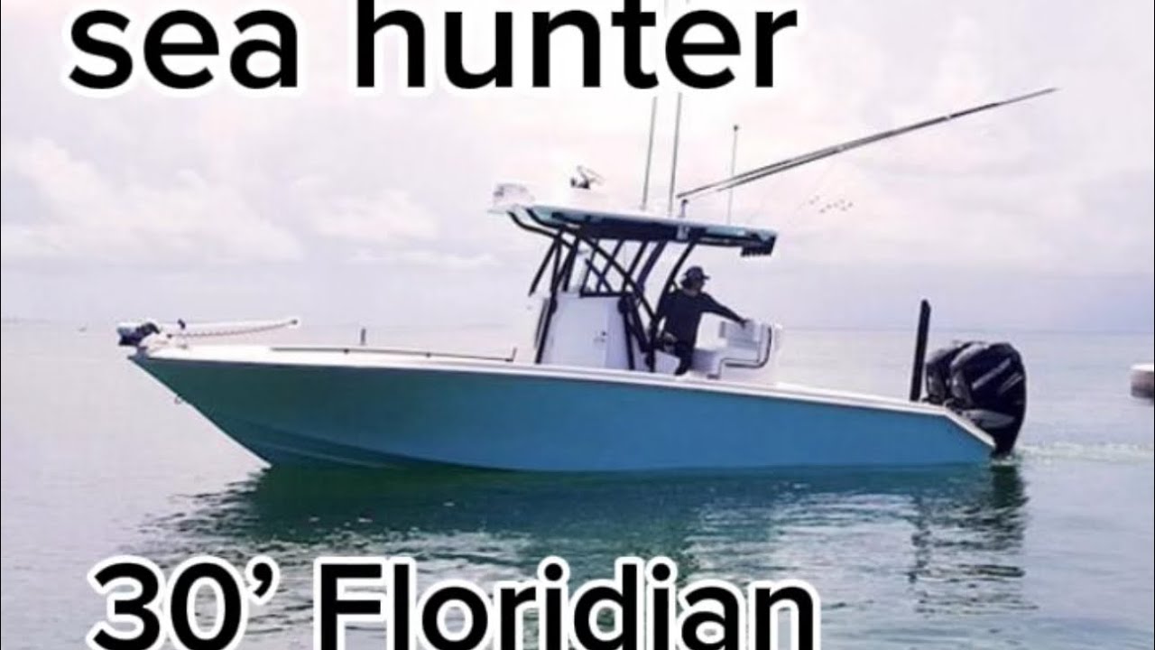 30’ SEA HUNTER FLORIDIAN WALK THROUGH. | FORT LAUDERDALE INTL BOAT SHOW! |