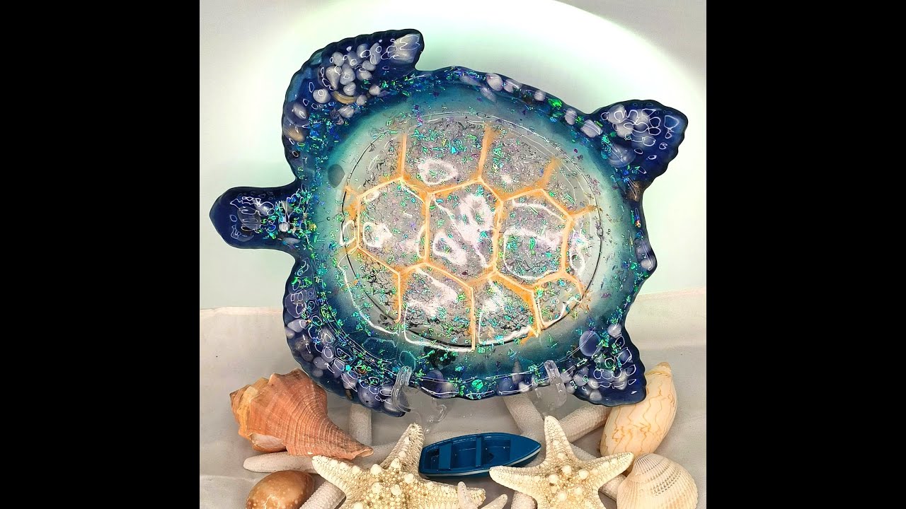 45-StunningTurtle Resin Tray