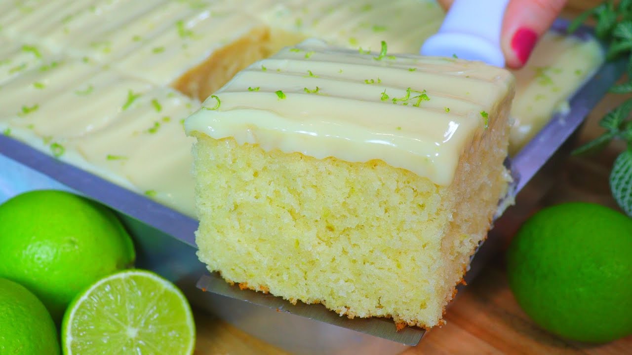 BOLO DE LIMÃO FOFINHO DE LIQUIDIFICADOR | MASSA FÁCIL SEM GELATINA