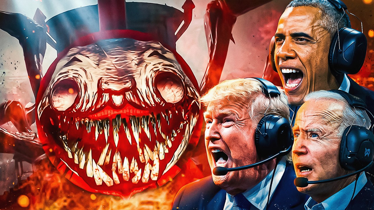 SCARIEST MONSTER EVER | US Presidents Play Choo-Choo Charles