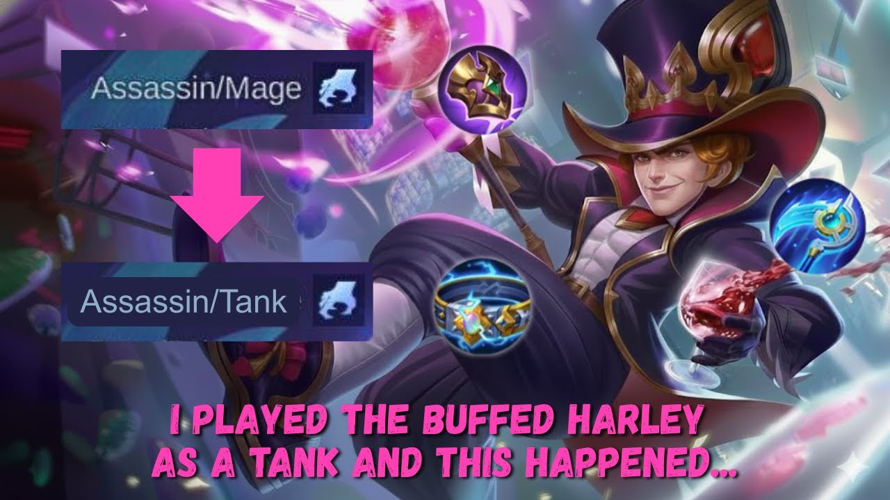 CDR+TANK HARLEY BUILD IS THE NEW META | Mobile Legends | Guide and Gameplay
