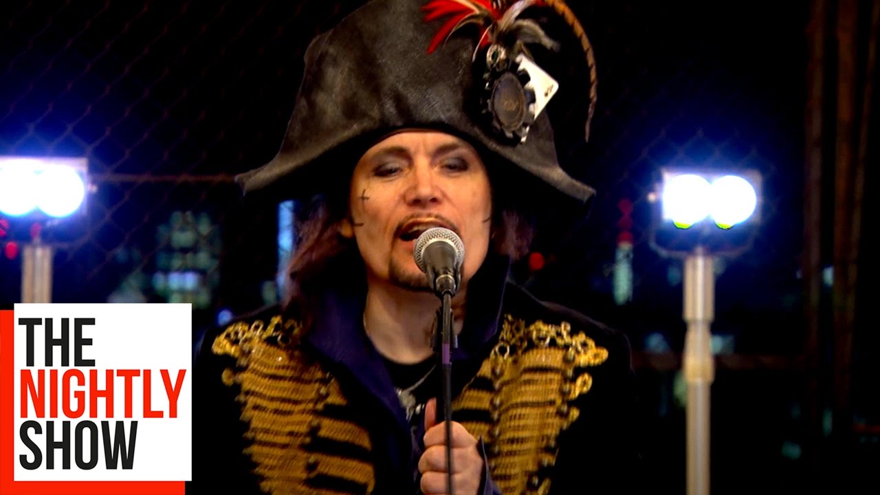 Adam Ant Performs Live on The Nightly Show Rooftop