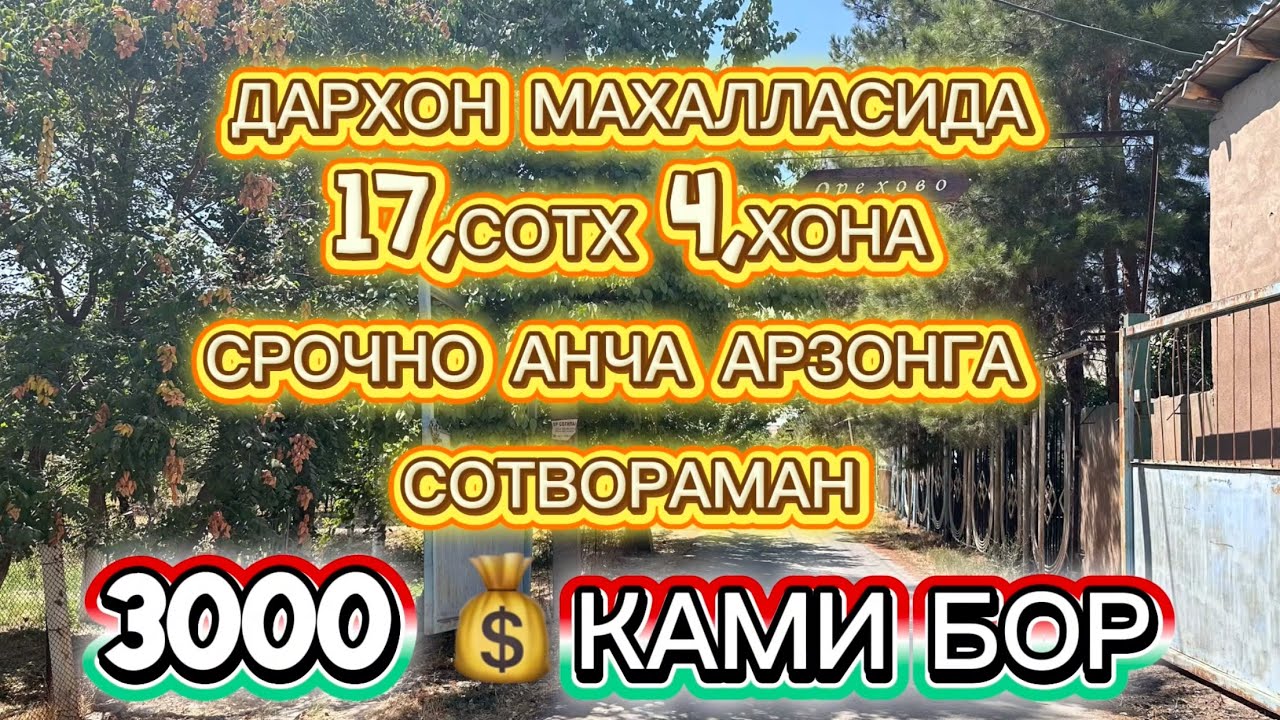 ‼️СРОЧНО #ДАРХОНДА КОТТА #УЧАСТКА #АРЗОНГА #СОТИЛАДИ