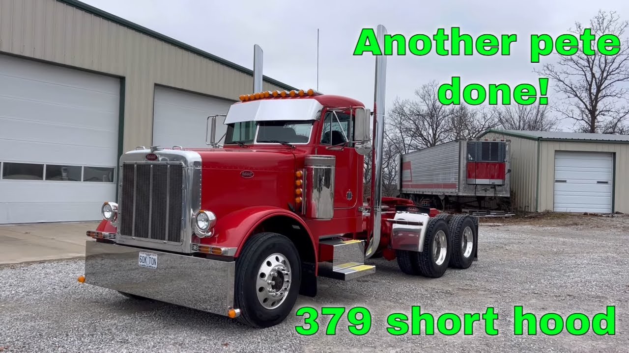 Pete 379 short hood restoration! Troubleshooting 389 washer pump problems.