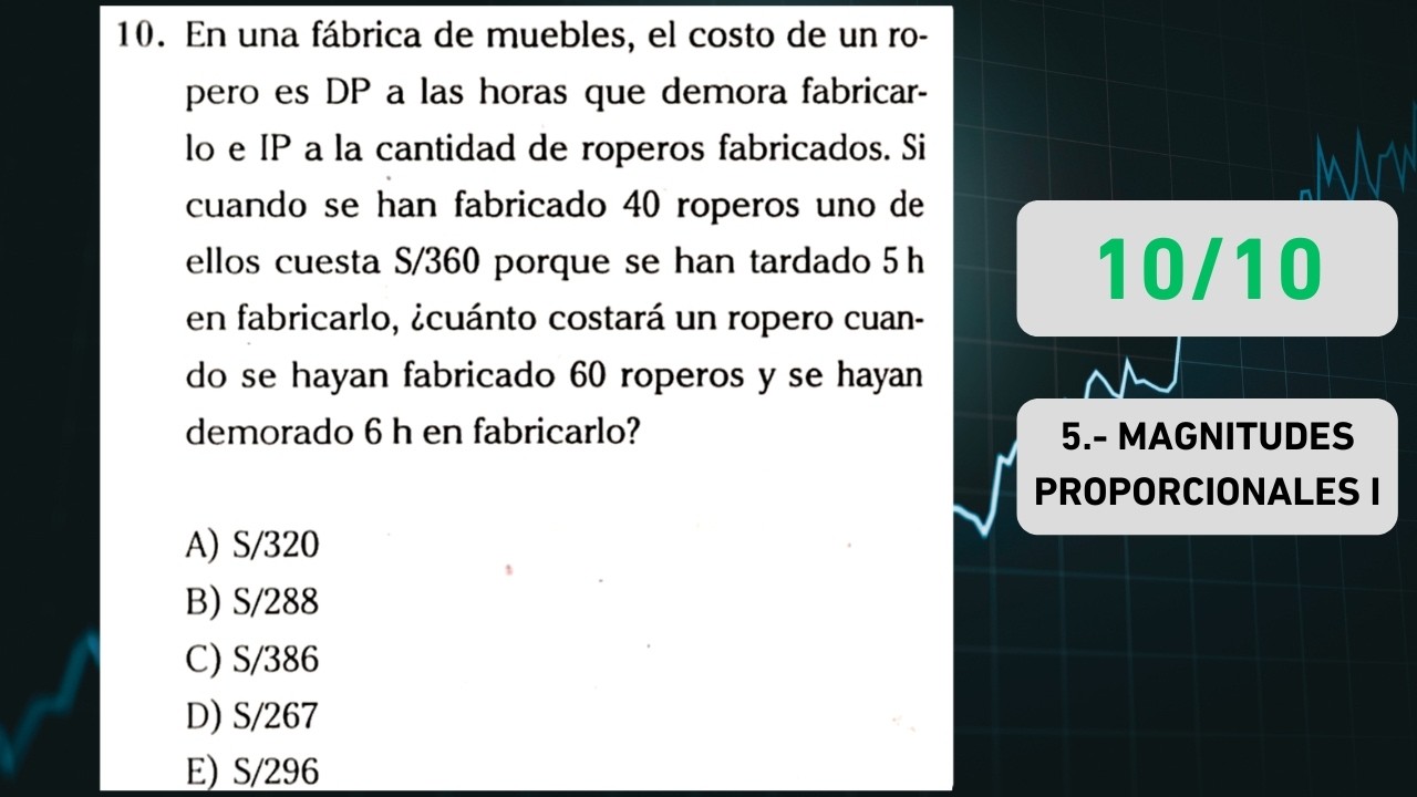 ARITMETICA 05-10 MAGNITUDES PROPORCIONALES I
