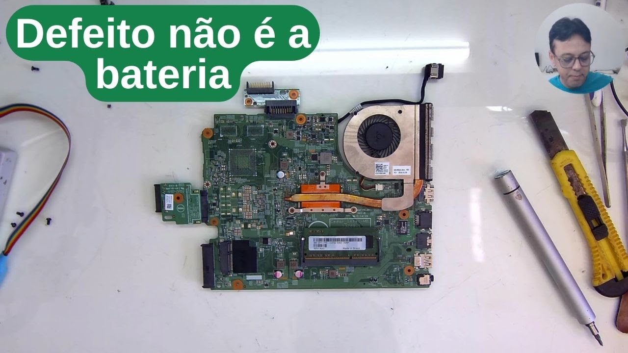 NÃO CARREGA E AS VEZES NEM IDENTIFICA A BATERIA. Dell Inspiron 3542 Placa 13269-1.