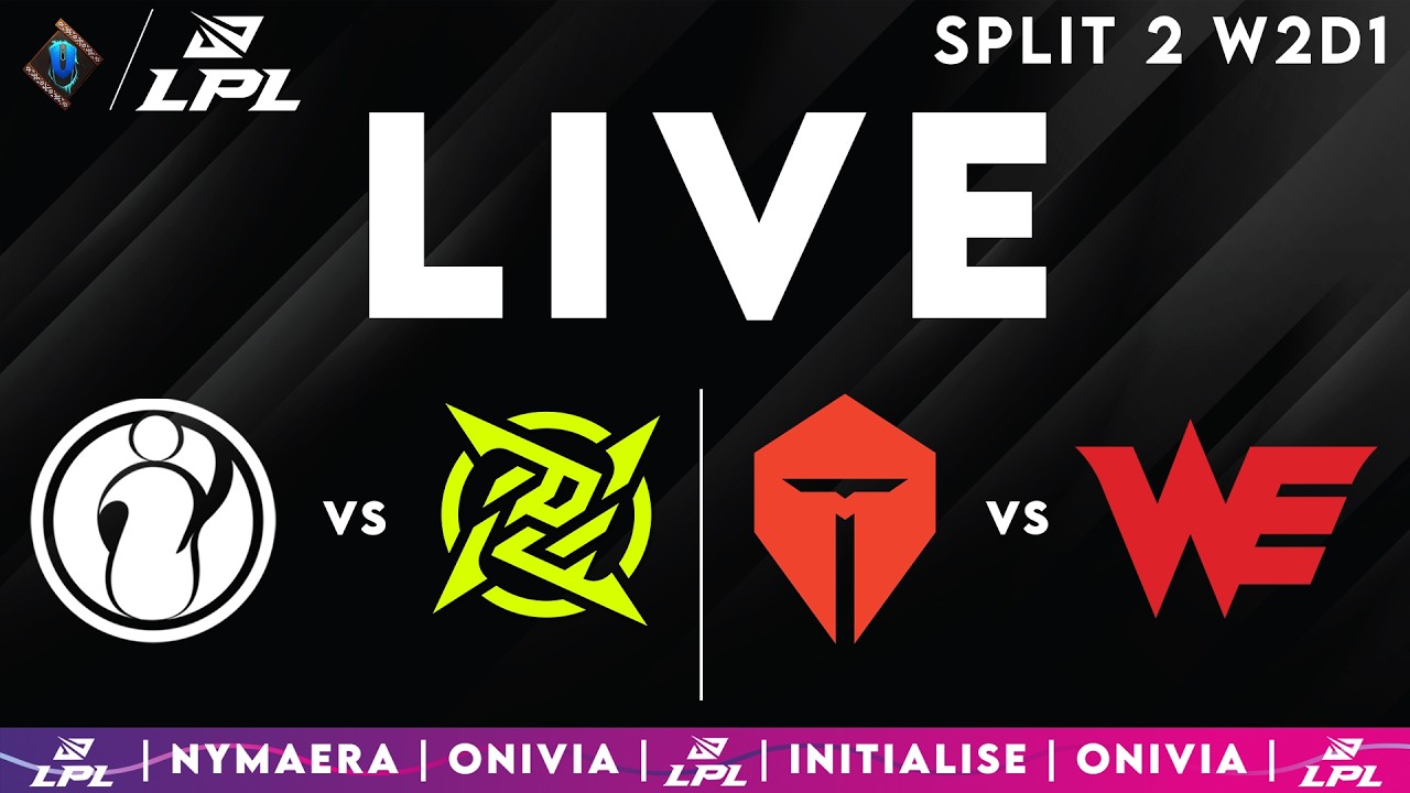 LPL 2026 Live Split 2 | LPL English Playoffs with Nymaera & Initialise IG vs NIP | TES vs WE