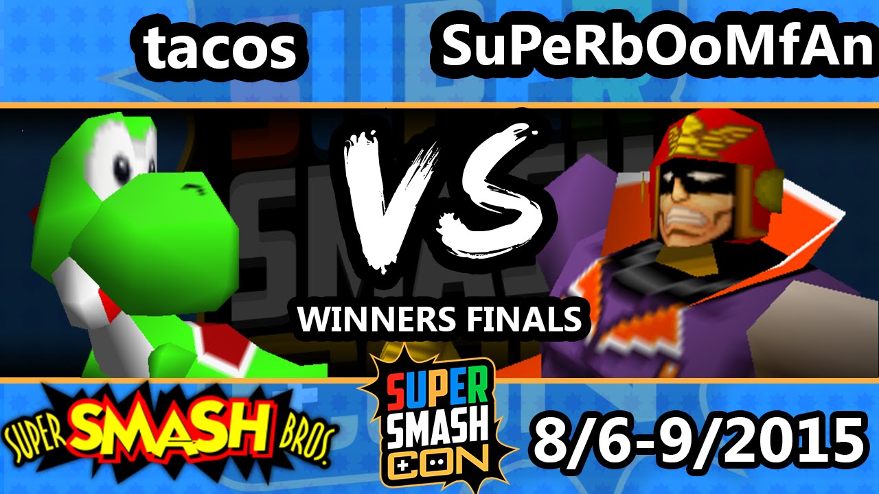 Super Smash Con - SuPeRbOoMfAn (Captain Falcon) Vs. tacos (Captain Falcon, Yoshi) - Winners Finals