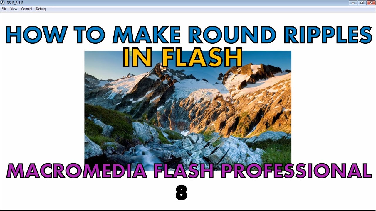 Как создать круглую рябь во Flash | Macromedia Professional 8