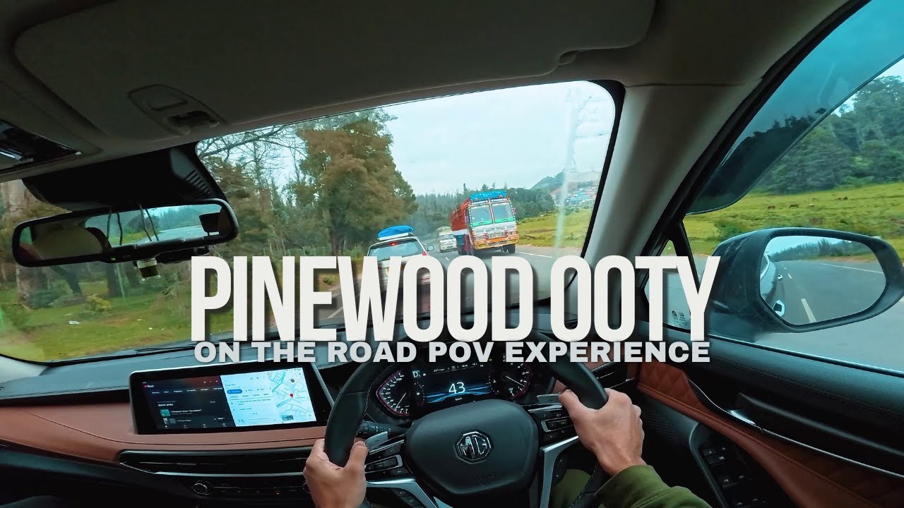 4K | Ooty Pinewood Forest Drive | MG Gloster | POV Driving | On the Road POV Adventure
