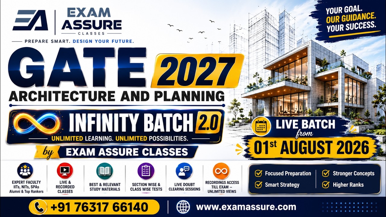 GATE AR 2027 | Infinity Batch 2.0 | Online Live Batch from 1st Aug 2026 | Exam Assure Classes