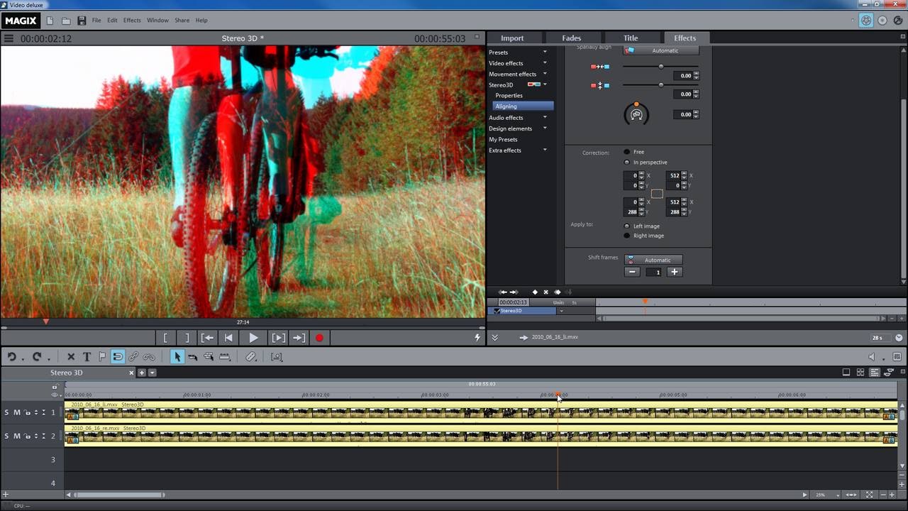 MAGIX Movie Edit Pro 2016 &ndash; Stereo3D tutorial (INT)