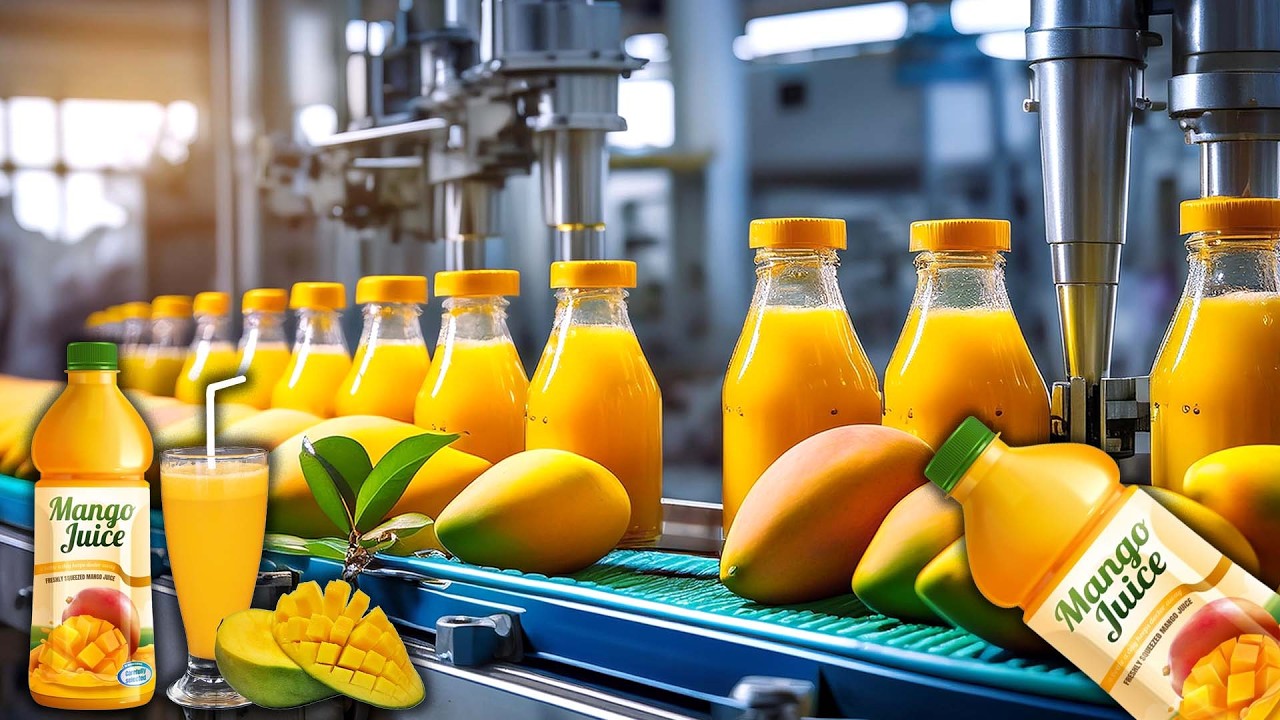 How Mango Juice Is Made In Factory | Mango Juice Factory