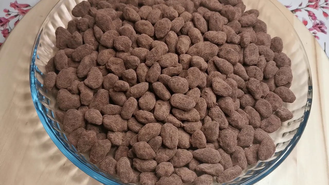 COMO FAZER AMENDOAS RECOBERTAS DE CHOCOLATE|AMENDOAS PASCOA|-#47